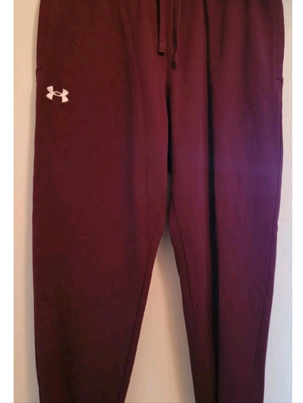 Under Armour Mens Rival Fleece Joggers Maroon Large